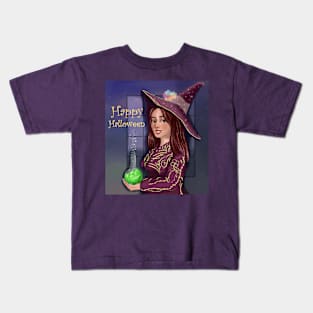 Halloween Cute Witch Kids T-Shirt